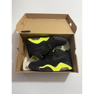 Nike Air Force 180 Shoes Mens Size 9 Black Volt Basketball High Top 310095-012